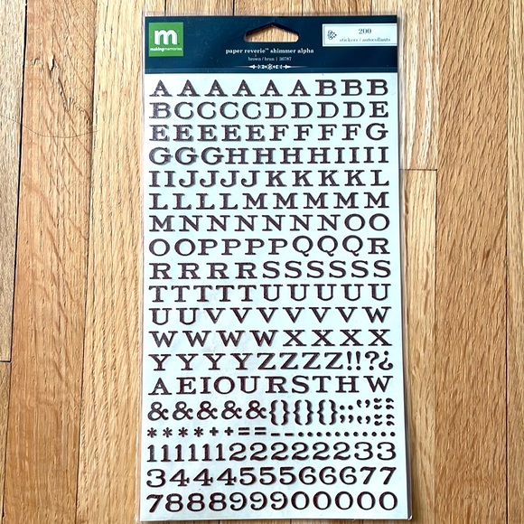 Paper Crafting Scrapbooking Lot of 1000+ Alphabet Stickers - Making Memories - Picture 3 of 11